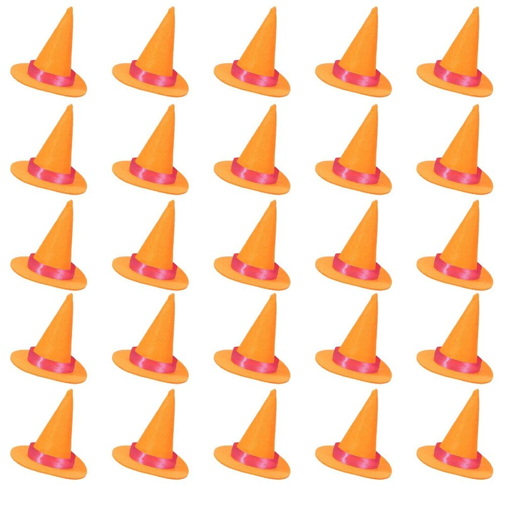 4424 20 Pcs Mini Witch Hat Wine Bottle Toppers, Felt Mini Party Hats Bottle